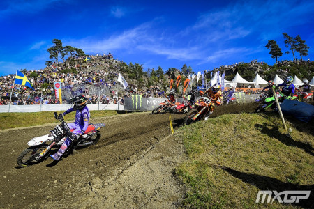 Romain Febvre jasným vítězem 1. jízdy MXGP Švédska 2025